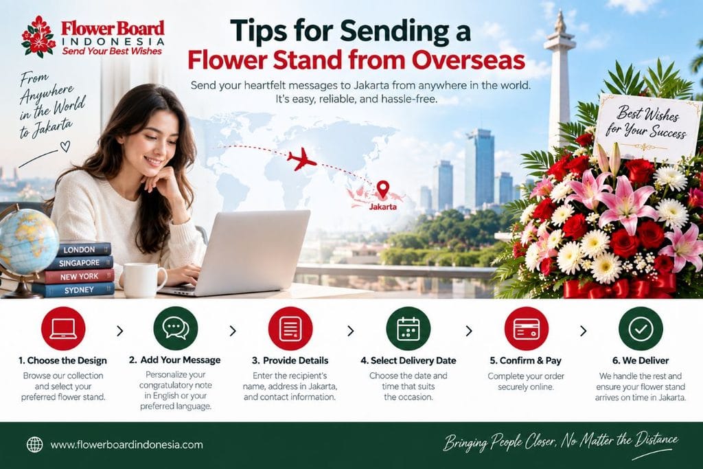 Tips for Sending a Flower Stand from Overseas to Indonesia